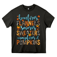 Asphalt Bonfires flannels Heavy Core Tee - RanaPortraitStore