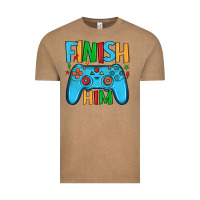 Vintage Coffee finish him Vintage Tee - JahusDesignShop
