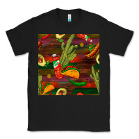 Black mexican food seamless pattern Classic Tee - BundleAndBundleShop