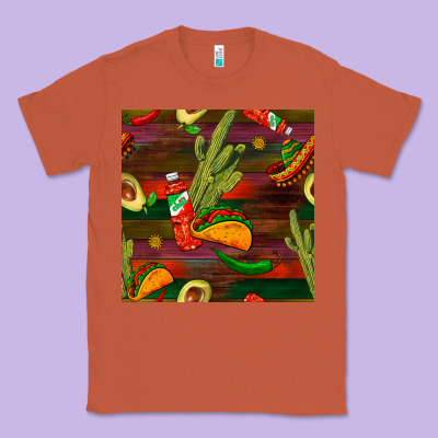 Mexican Food Seamless Pattern Classic Tee Designed By Bundleandbundleshop