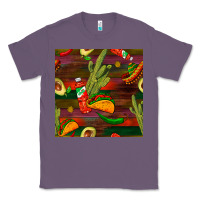 Lavender mexican food seamless pattern Classic Tee - BundleAndBundleShop