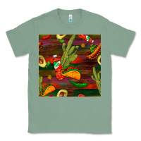Sage mexican food seamless pattern Classic Tee - BundleAndBundleShop