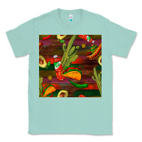 Seafoam mexican food seamless pattern Classic Tee - BundleAndBundleShop