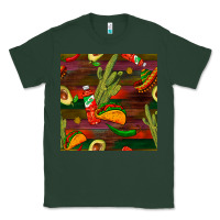 Sports Green mexican food seamless pattern Classic Tee - BundleAndBundleShop