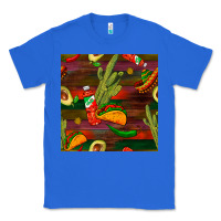 True Royal mexican food seamless pattern Classic Tee - BundleAndBundleShop