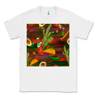 White mexican food seamless pattern Classic Tee - BundleAndBundleShop