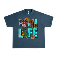Midnight Navy farm life Urban Heavy Tee - AdoDesignShop