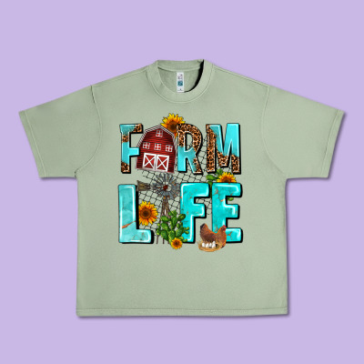 Farm Life Urban Heavy Tee Designed By Adodesignshop