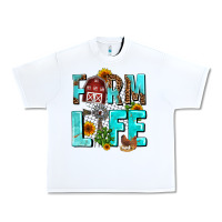 White farm life Urban Heavy Tee - AdoDesignShop