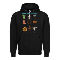 Black so god made a cowboy Zipper Hoodie - MaliasSmallBusiness