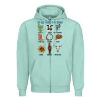 Seafoam so god made a cowboy Zipper Hoodie - MaliasSmallBusiness