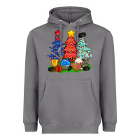 Storm Christmas With Ice Hockey Trees Heavyweight Hoodie - BundleAndBundleShop