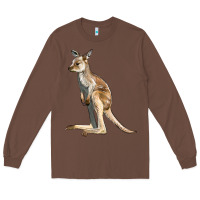 Chestnut baby kangaroo Long Sleeve Tee - LillyAllenDesigns