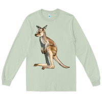 Matcha baby kangaroo Long Sleeve Tee - LillyAllenDesigns