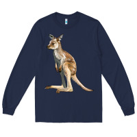 Navy baby kangaroo Long Sleeve Tee - LillyAllenDesigns