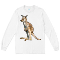 White baby kangaroo Long Sleeve Tee - LillyAllenDesigns