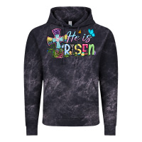 Cloud Black Easter Day He is risen Vintage Hoodie - OliviaCreatesArt