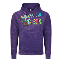 Cloud Purple Easter Day He is risen Vintage Hoodie - OliviaCreatesArt