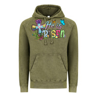 Vintage Olive Easter Day He is risen Vintage Hoodie - OliviaCreatesArt