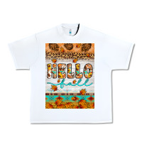 White Hello fall Urban Heavy Tee - Artiststas