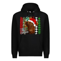 Black Merry Christmas Cow Premium Hoodie - Bettercallsaul