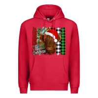 Cardinal Merry Christmas Cow Premium Hoodie - Bettercallsaul