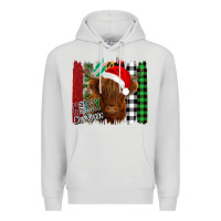 Dove Grey Merry Christmas Cow Premium Hoodie - Bettercallsaul