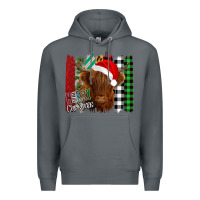 Rock Merry Christmas Cow Premium Hoodie - Bettercallsaul