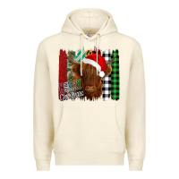 Sandshell Merry Christmas Cow Premium Hoodie - Bettercallsaul