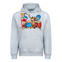 Heather Grey Hockey coffee cups Urban Hoodie - HowdyJamesFarm