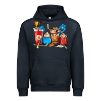 Navy Hockey coffee cups Urban Hoodie - HowdyJamesFarm