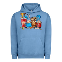 Pigment Pebble Blue Hockey coffee cups Urban Hoodie - HowdyJamesFarm