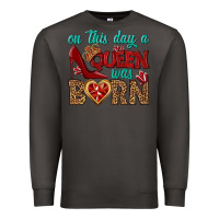 Smoke on this day a queen was born Premium Sweatshirt - BundleAndBundleShop