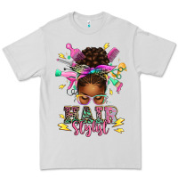 Dove Grey hair stylist afro messy bun Premium Tee - texasbilliewilder