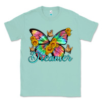 Seafoam dreamer with Butterfly and sunflowers Classic Tee - Artiststas