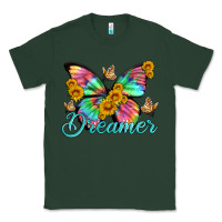Sports Green dreamer with Butterfly and sunflowers Classic Tee - Artiststas