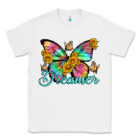 Dreamer With Butterfly And Sunflowers Classic Tee | Teevron