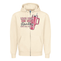 Sandshell long neck ice cold stanley never broke my heart Zipper Hoodie - MaliasSmallBusiness