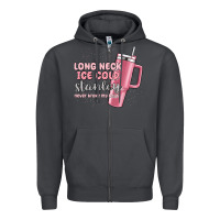 Smoke long neck ice cold stanley never broke my heart Zipper Hoodie - MaliasSmallBusiness