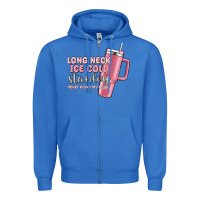 True Royal long neck ice cold stanley never broke my heart Zipper Hoodie - MaliasSmallBusiness