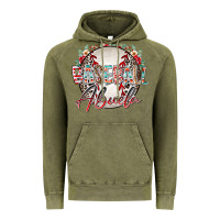 Vintage Olive baseball abuela Vintage Hoodie - RacoonDesign
