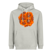 Moon Dust Thanksgiving Turkey With Tartan Patch Heavyweight Hoodie - BundleAndBundleShop