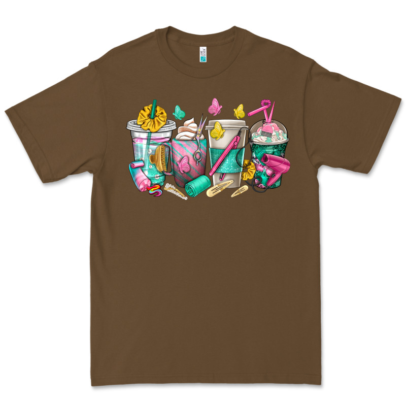 Hairstylist Coffee Cups Premium Tee by texasbilliewilder | Teevron