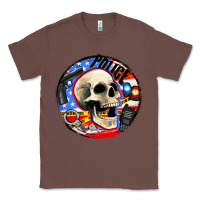 Chestnut police skull and police equipment Classic Tee - AdoDesignShop