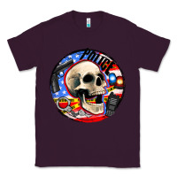 Plum police skull and police equipment Classic Tee - AdoDesignShop