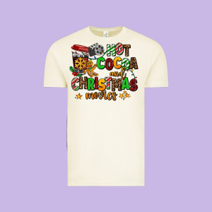 Hot Cocoa And Christmas Movies Vintage Tee Designed By Adodesignshop
