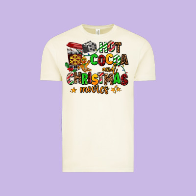 Hot Cocoa And Christmas Movies Vintage Tee Designed By Adodesignshop
