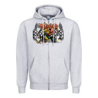 Heather Grey motocross mom Zipper Hoodie - MaliasSmallBusiness