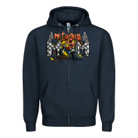 Navy motocross mom Zipper Hoodie - MaliasSmallBusiness