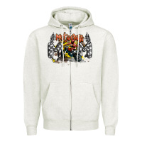 Oatmeal Heather motocross mom Zipper Hoodie - MaliasSmallBusiness